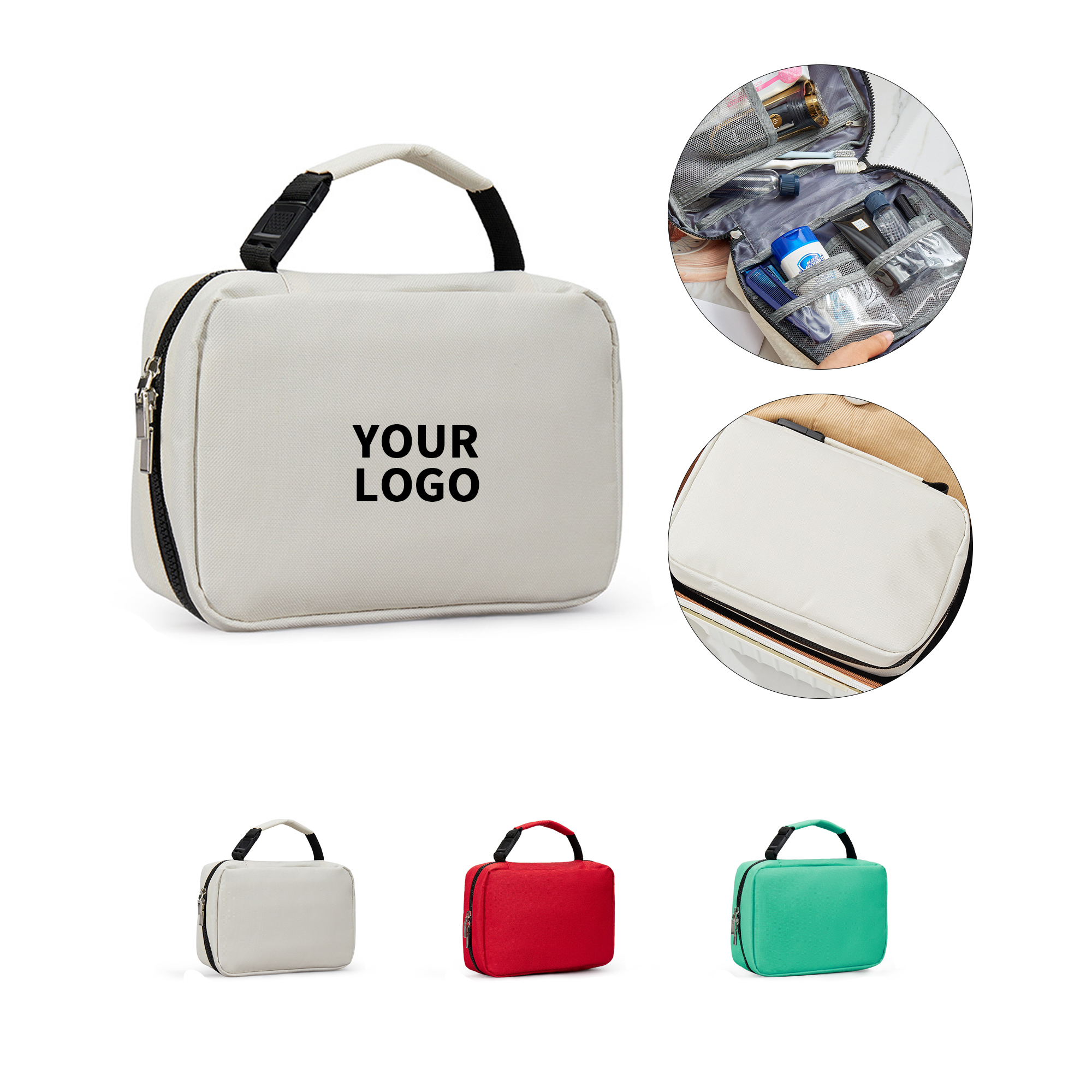 Oxford Fabric First Aid Kit 9.8" x 2.7" x 7" With 37 Item Configuration 1