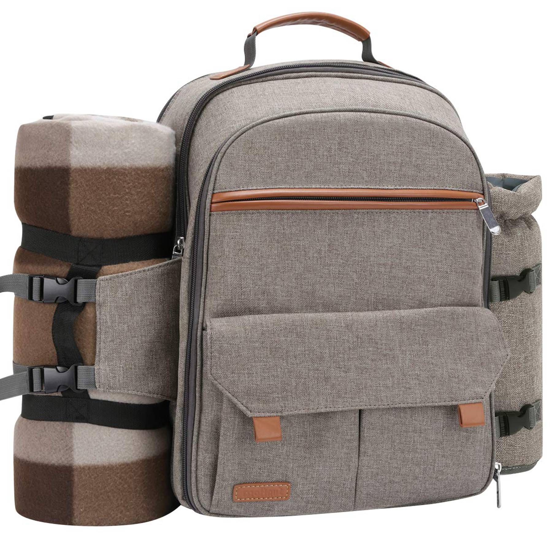 Oxford 4 Person Insulated Cooler Wine Pouch Picnic Lunch bag 7