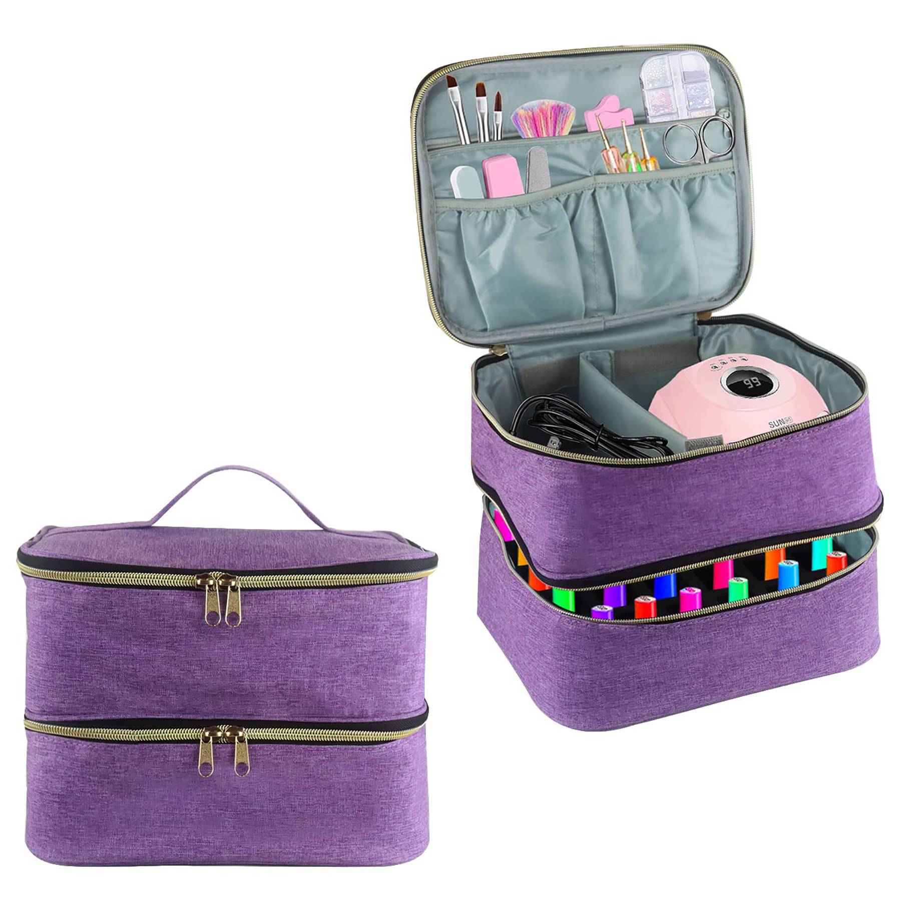 Nail Polish Carrying Case Make-up Bag 4