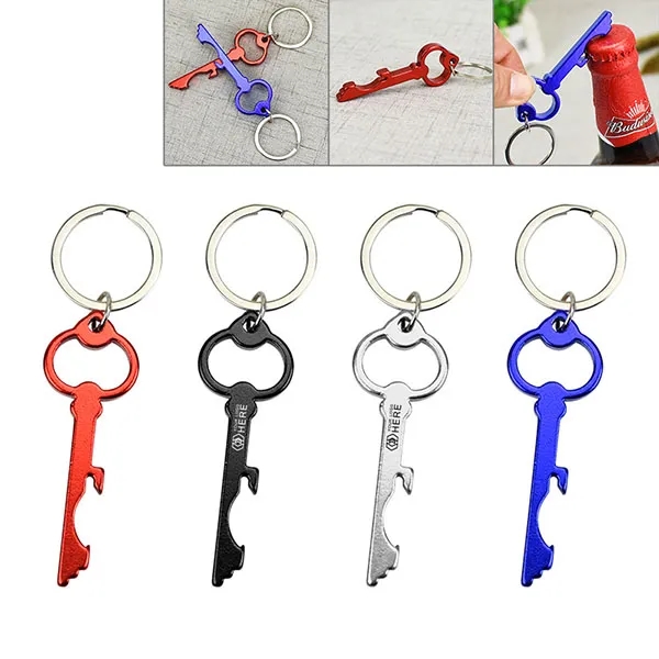 Key Shape Bottle Opener Keychains 2