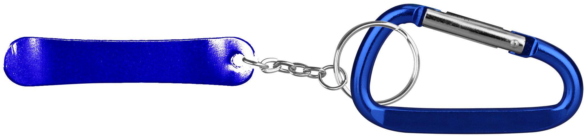 Skateboard Shape Bottle Opener Key Chain & Carabineer 2