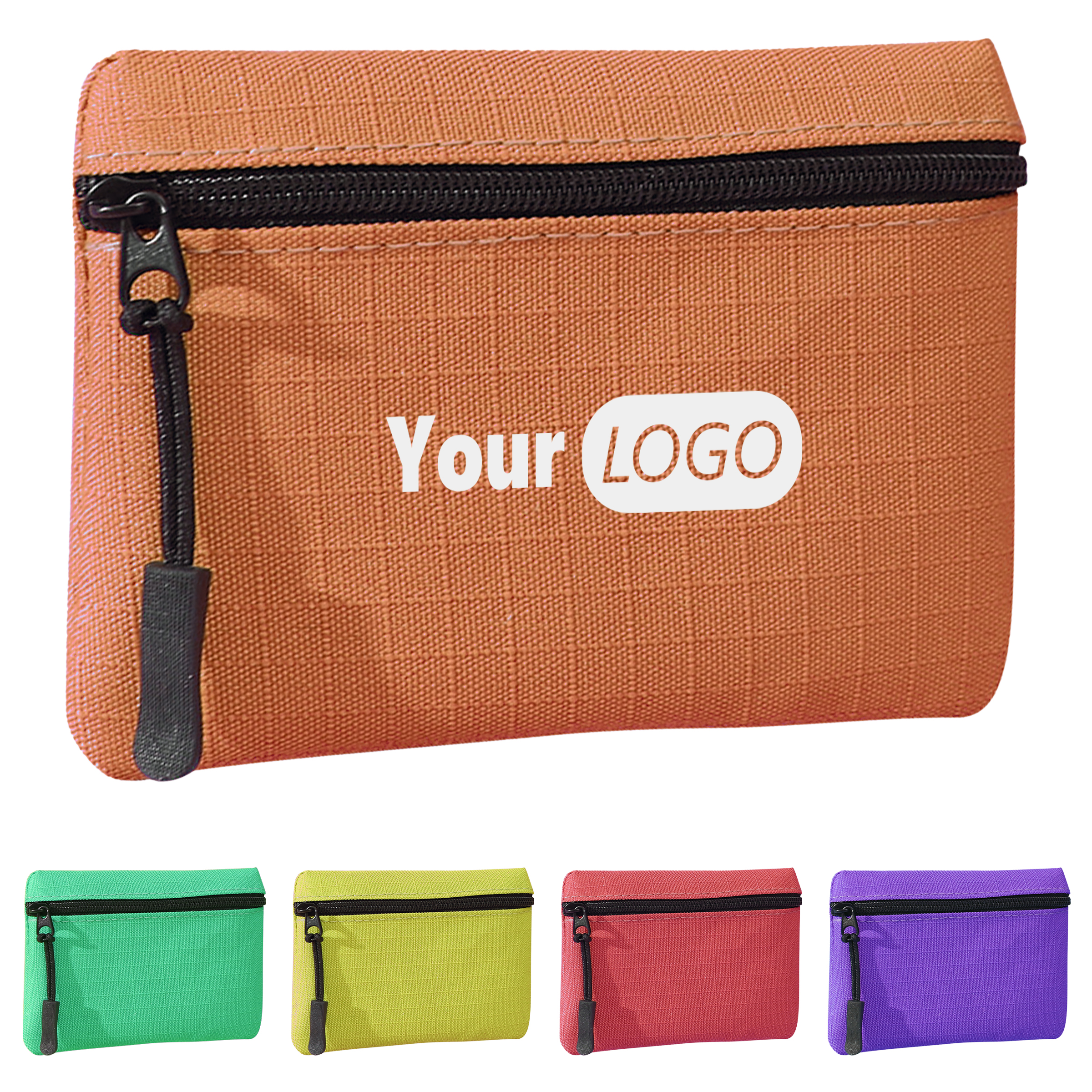 Oxford Compact And Stylish Mini Zipper Coin Purse With Custom Logo 1