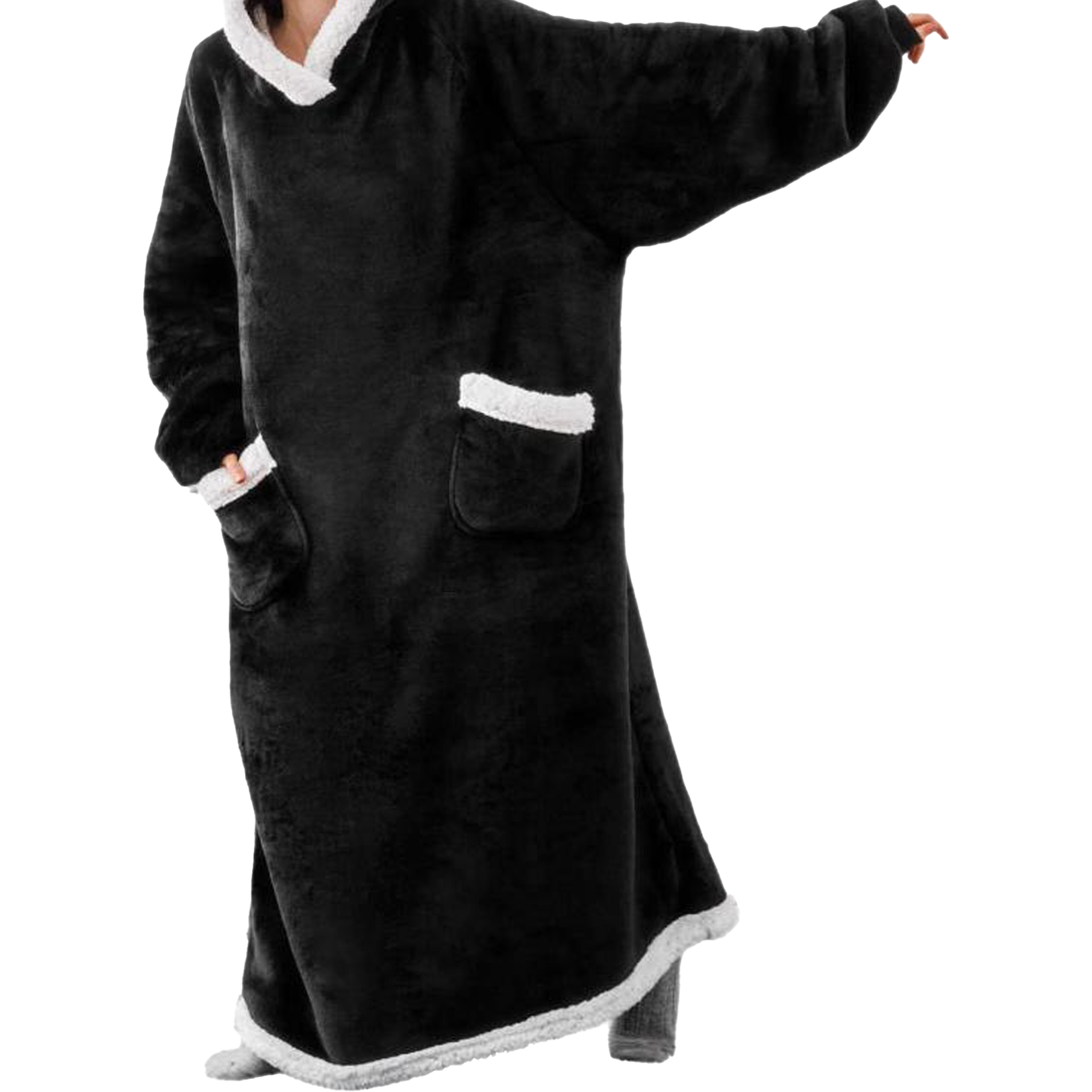 Polyester Winter Extended And Thickened Lazy Blanket 7