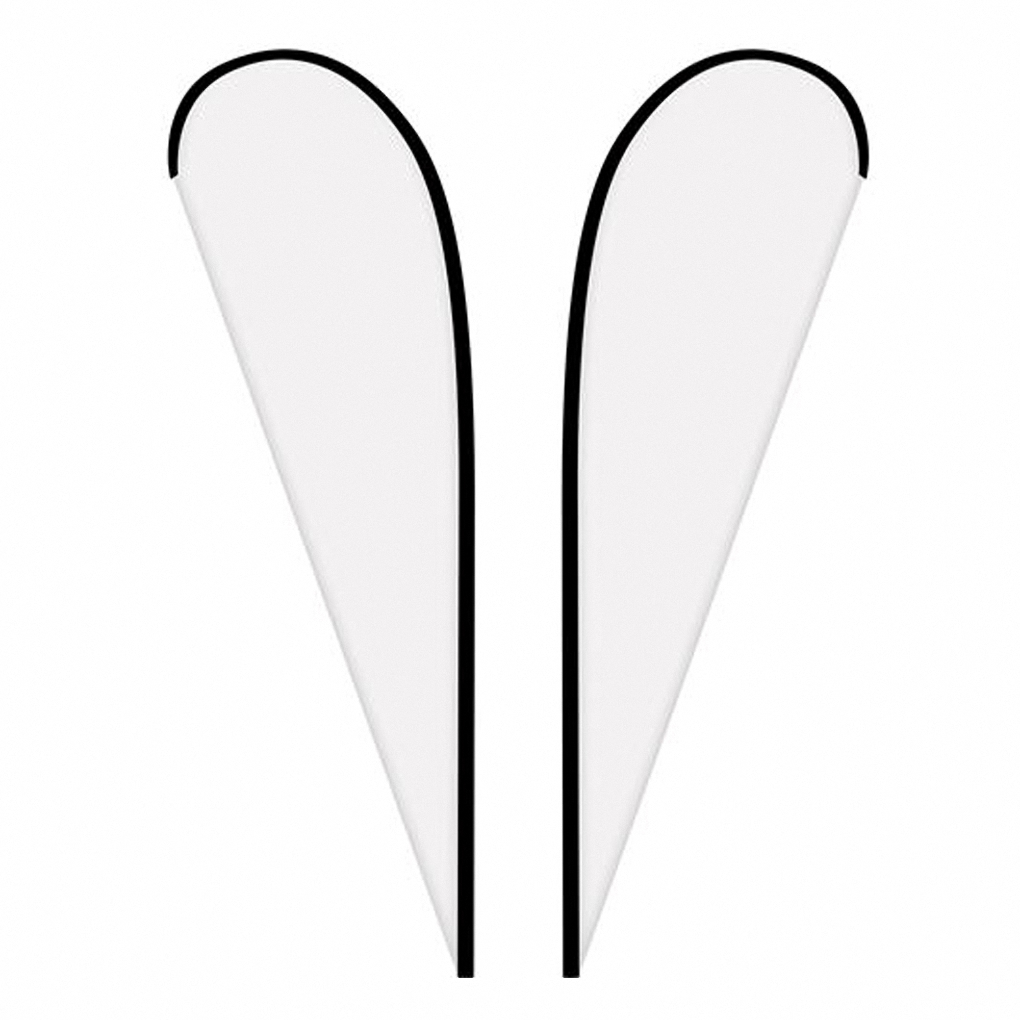 6' Double Sided Fabric Teardrop Flag Banner 2