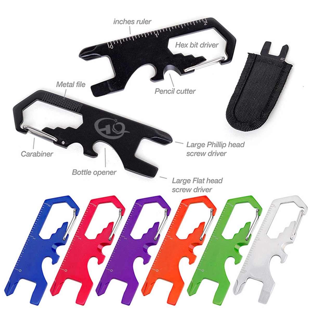 8-In-1 Custom Carabiner Multi-Tool 2