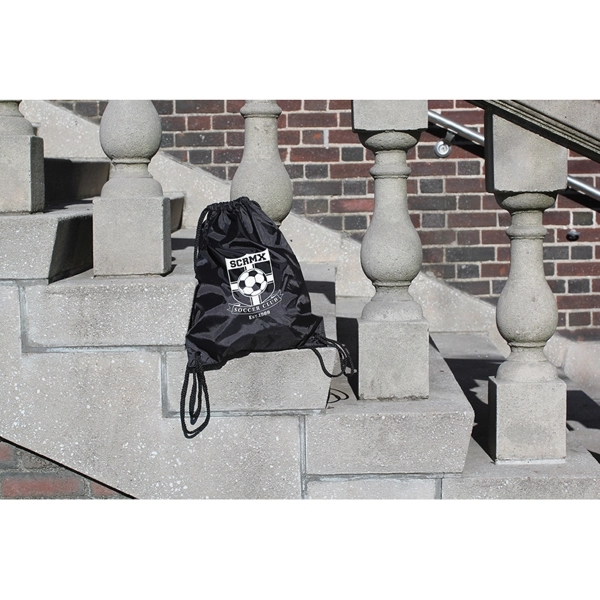 18"x13.5" Custom Drawstring Backpack - Full Covrage Digital Print 1