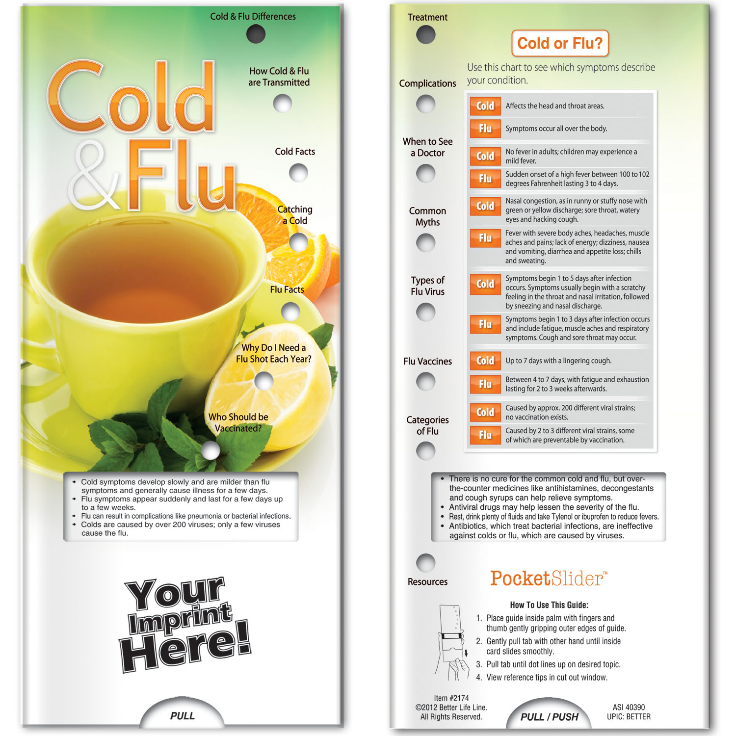 Pocket Slider - Cold and Flu: Facts and Prevention 1