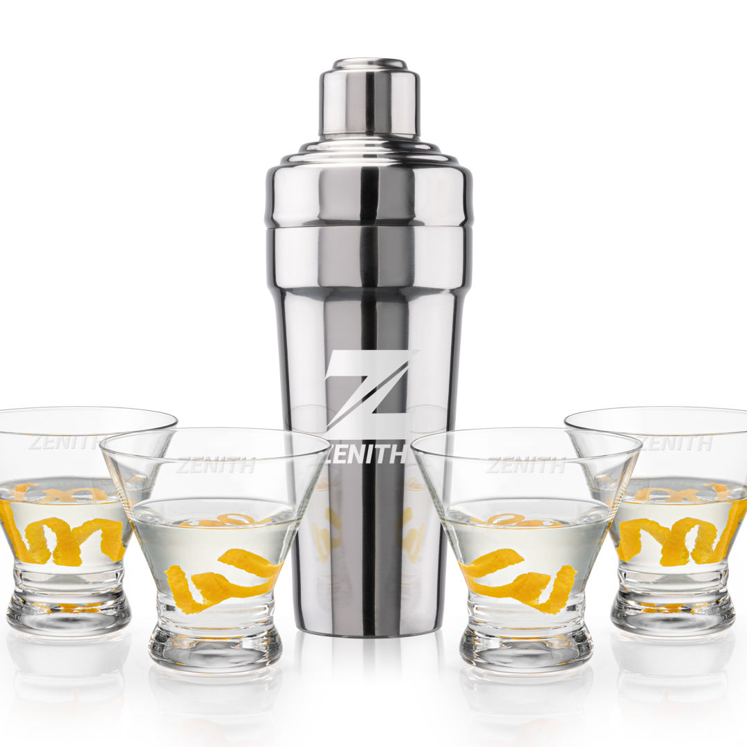Milano Shaker & Rideau Martini Set 6
