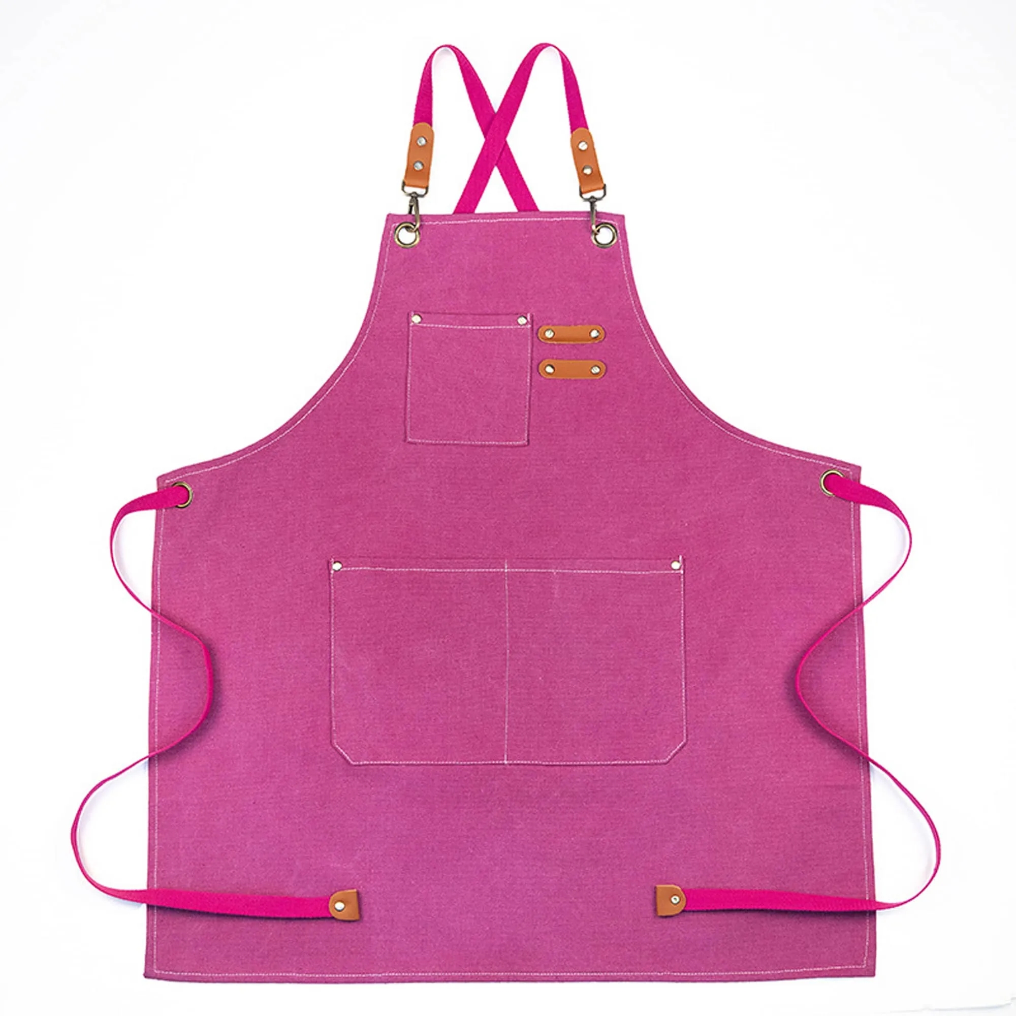 Custom Practical Kitchen Apron With Pockets 2