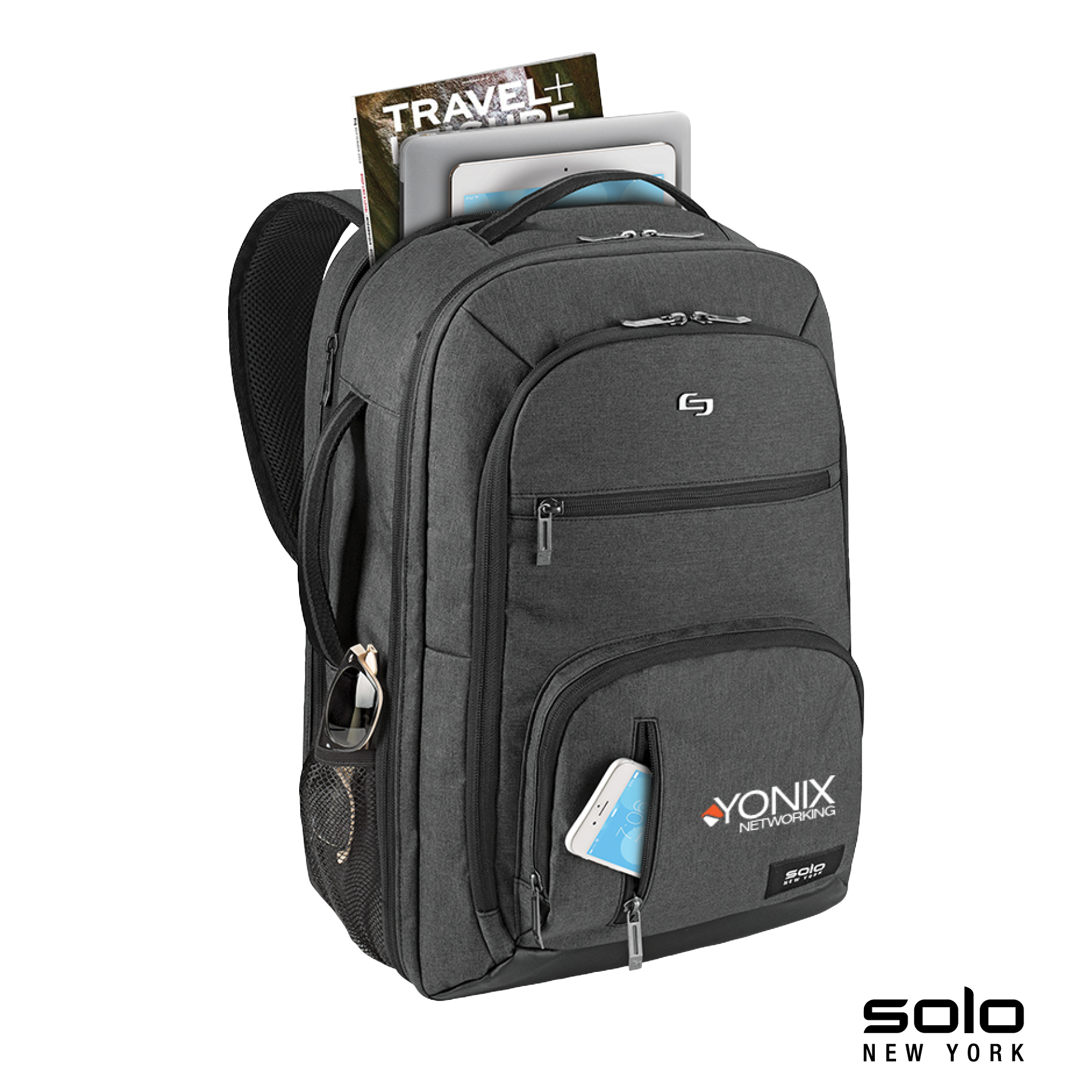 Solo New York Grand Travel TSA Backpack 40