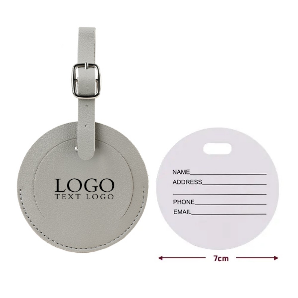 Round Flap Luggage Tags With Logo 12