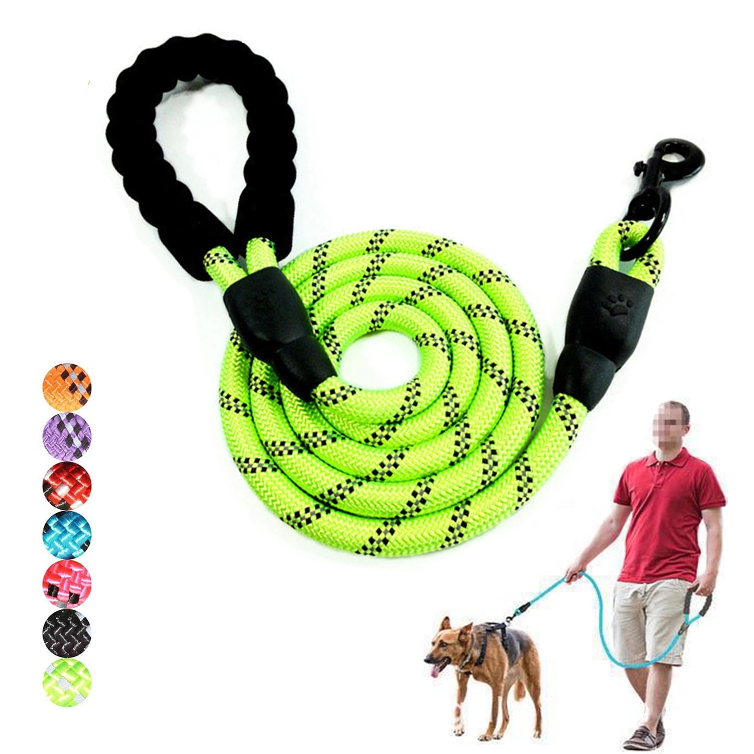 Round Nylon Lanyard Pet Leash / 59'' Length 3