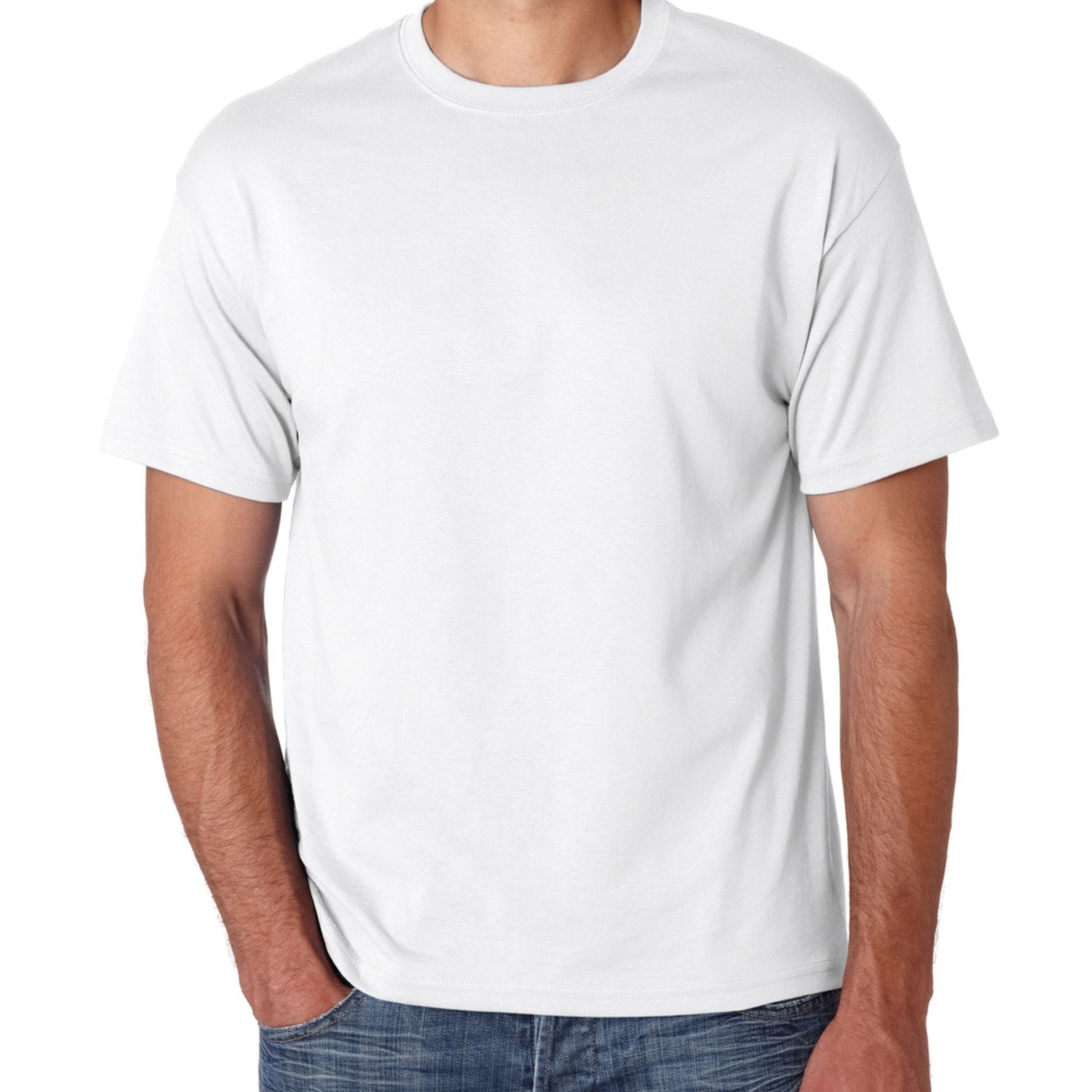 Hanes Heavyweight 5.5 oz 50/50 Cotton Polyester preshrunk T-Shirts