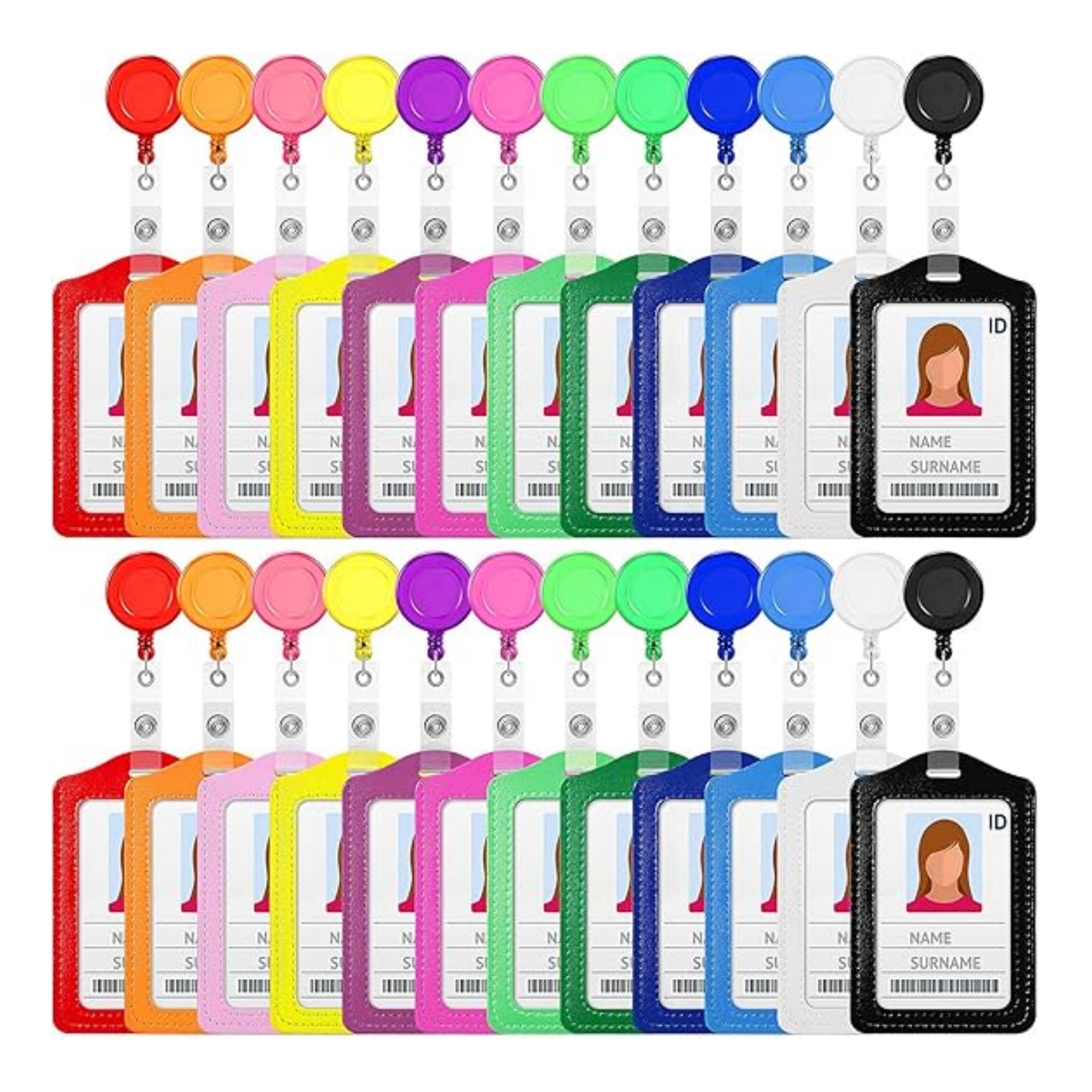 Multi-Color Name Badge Holder 2