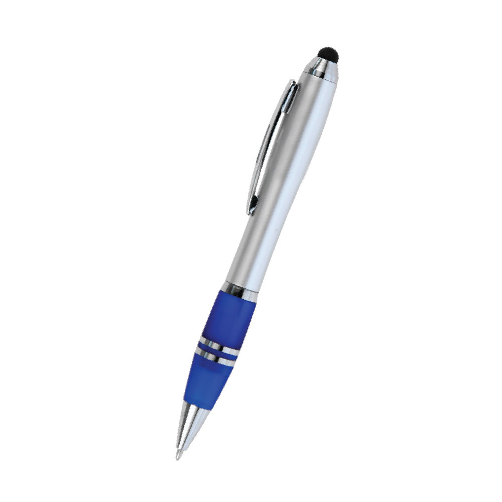 Blitz Silver Twist Action Stylus Ballpoint Pen 5