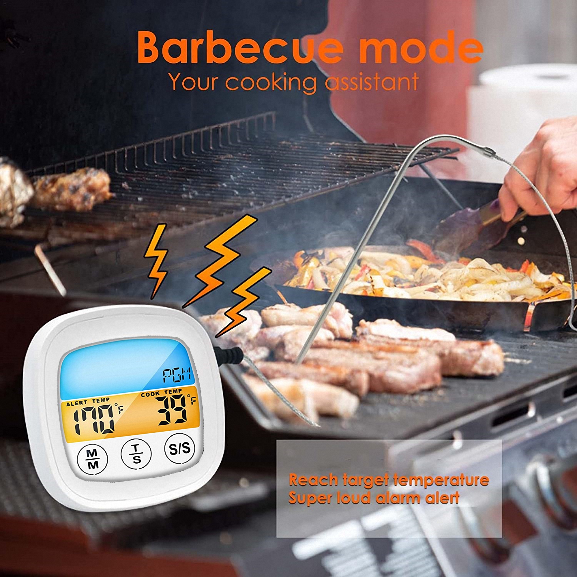 Digital Touchscreen Meat Thermometer for Cooking and Grilling 5