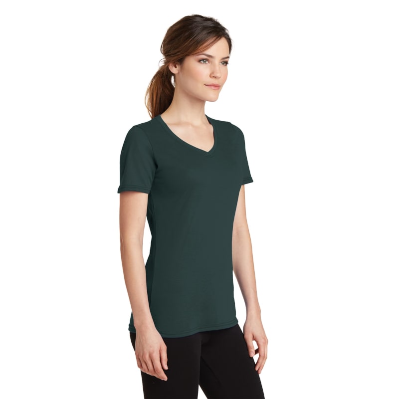 Port & Company Women's Performance Blend V-Neck Tee. 19