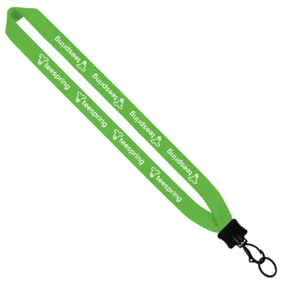 1" Cotton Lanyard with Plastic Clamshell & O-Ring 150