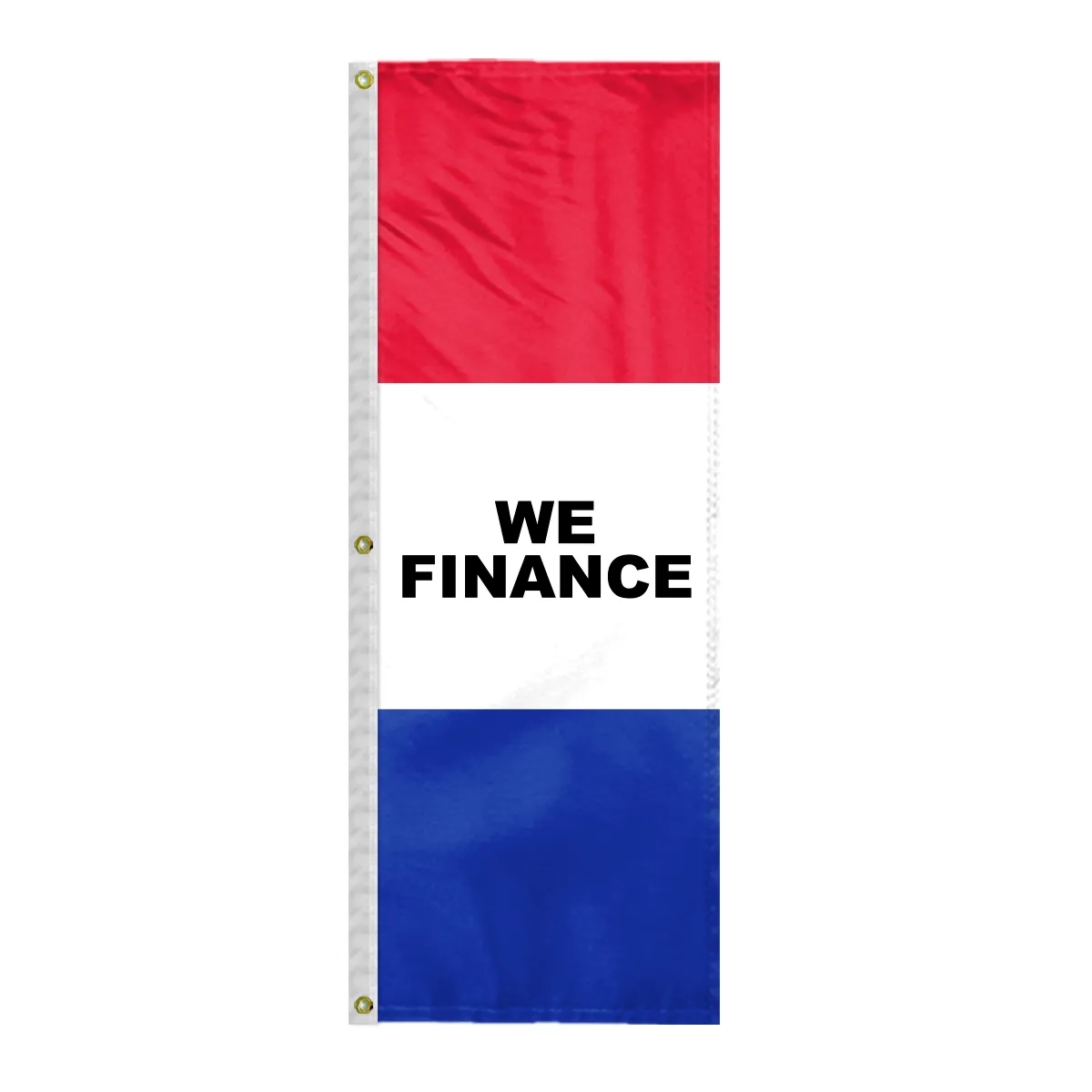 8' x 28" (3) Sewn Stripes Horizontal Message Flags 2