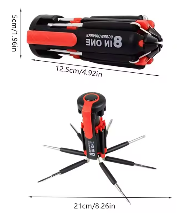 Multifunction Screwdriver With LED Torch 3