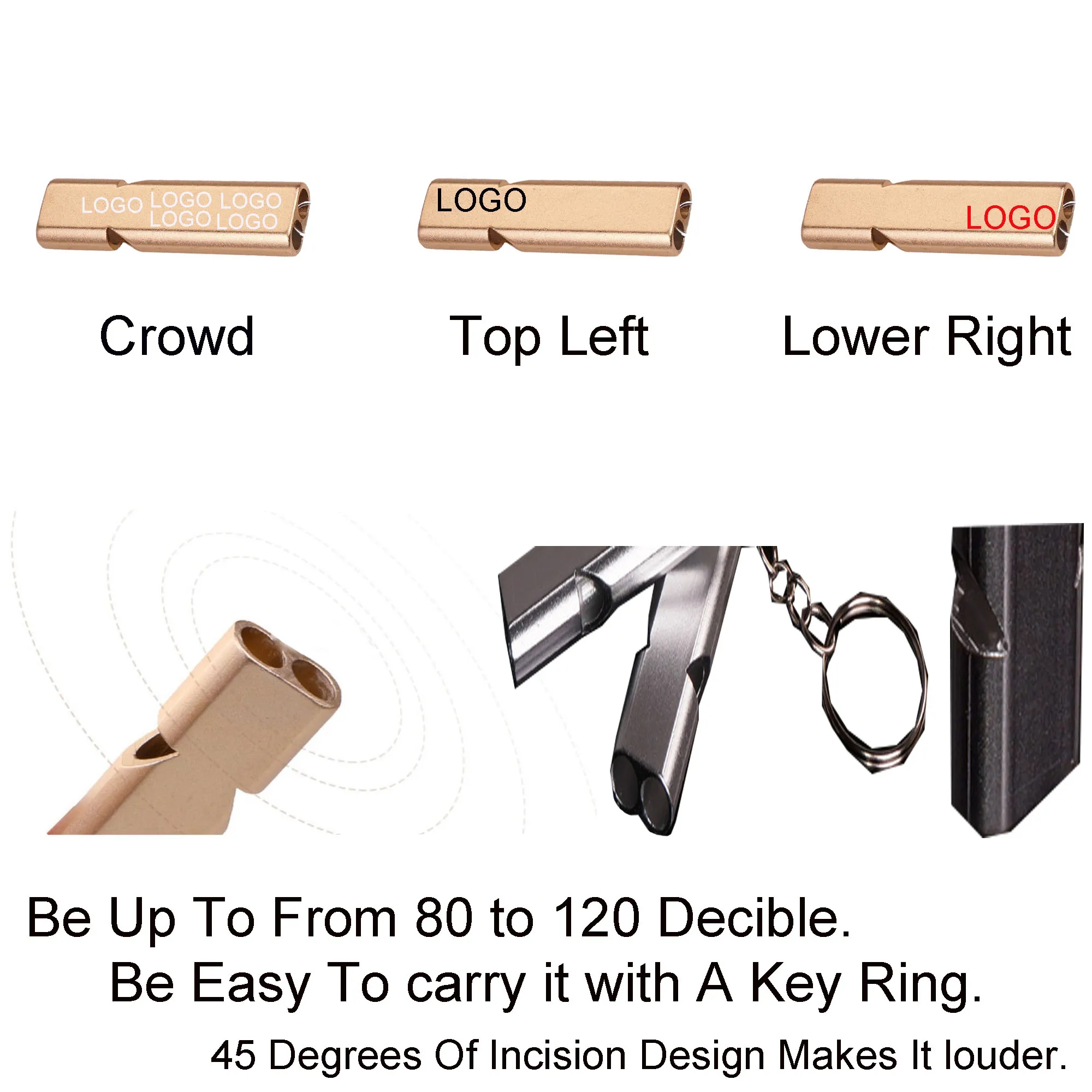 Whistle Keychain Survial Tube 1