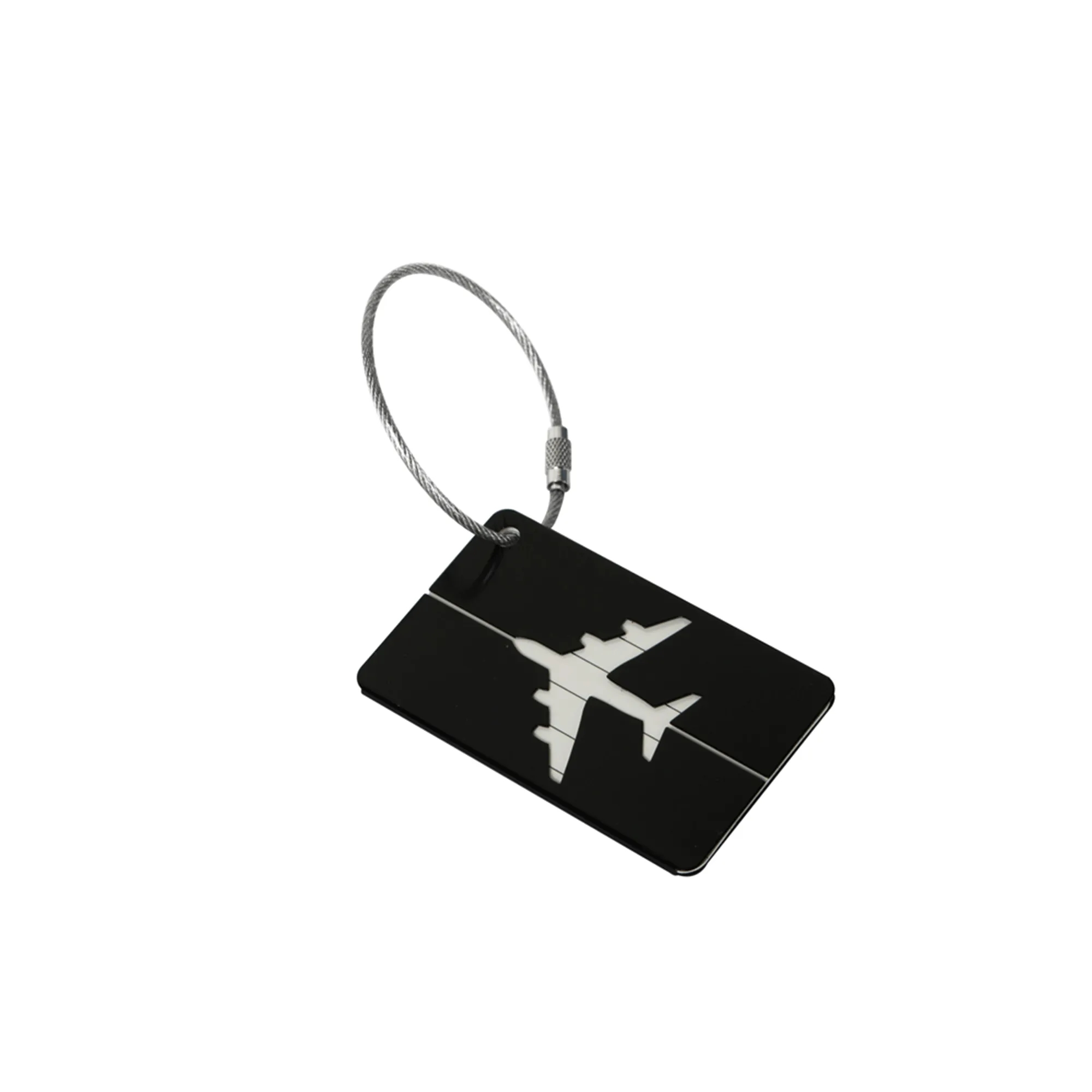 Metal Airplane Luggage Tag for Boarding 3" x 1.7" 11