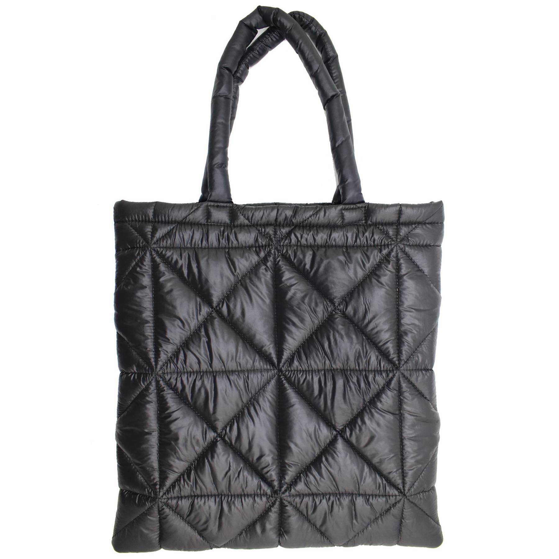 Nylon Simple puff down tote bag 2