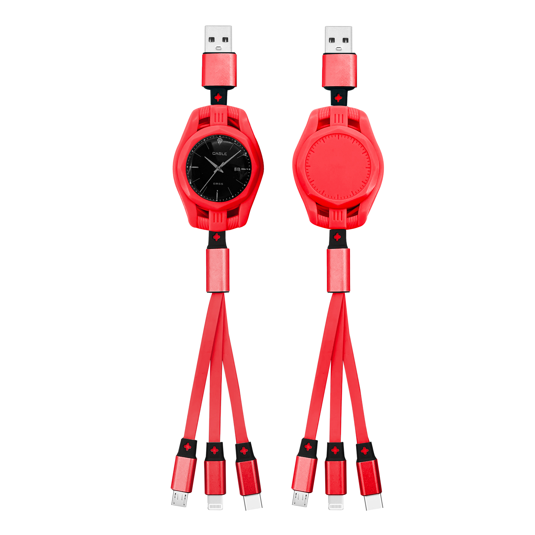 Avery 3in1 Retractable Fast Charging Cable 4
