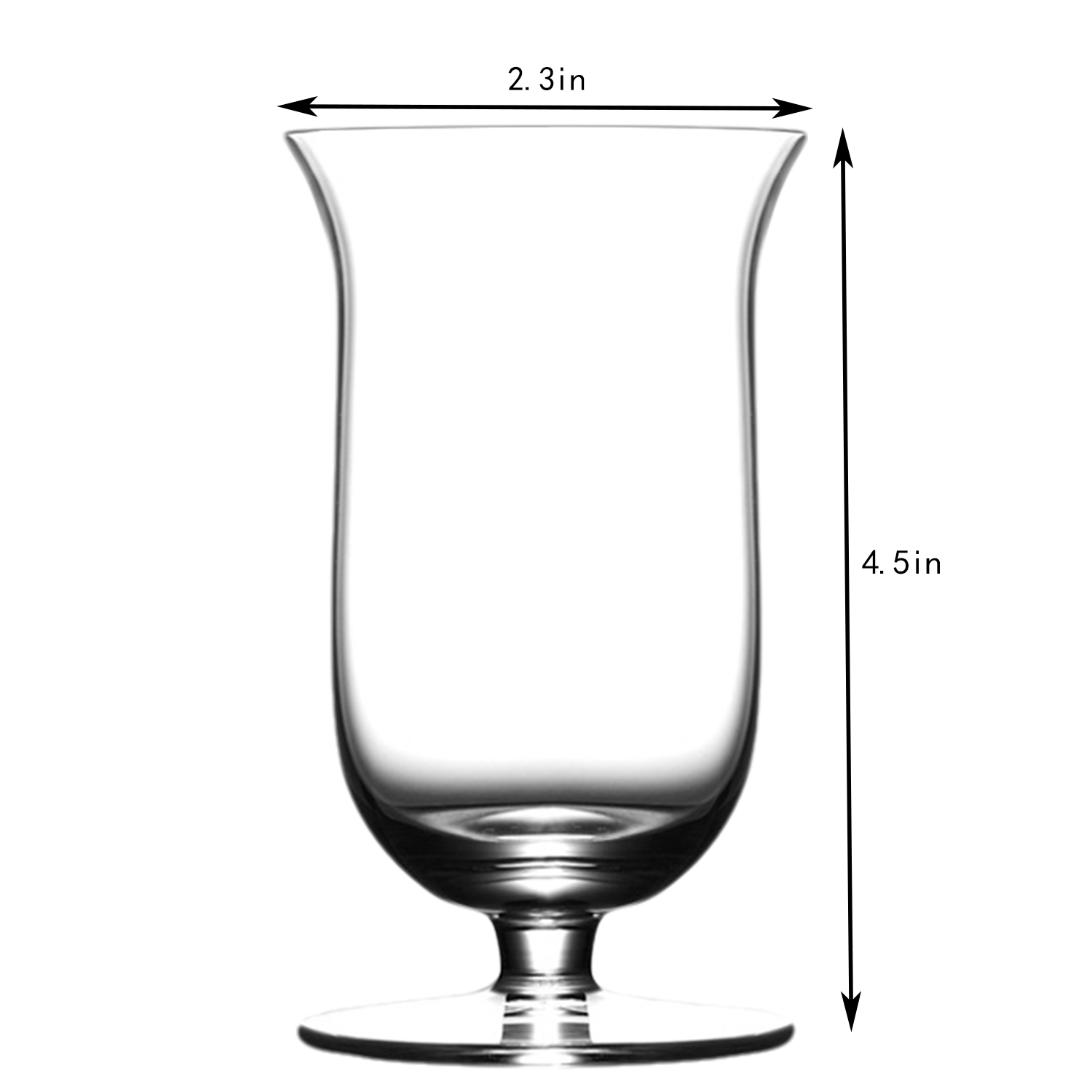 7oz Crystal Glass Tulip-Shaped Short Stem Cup 4