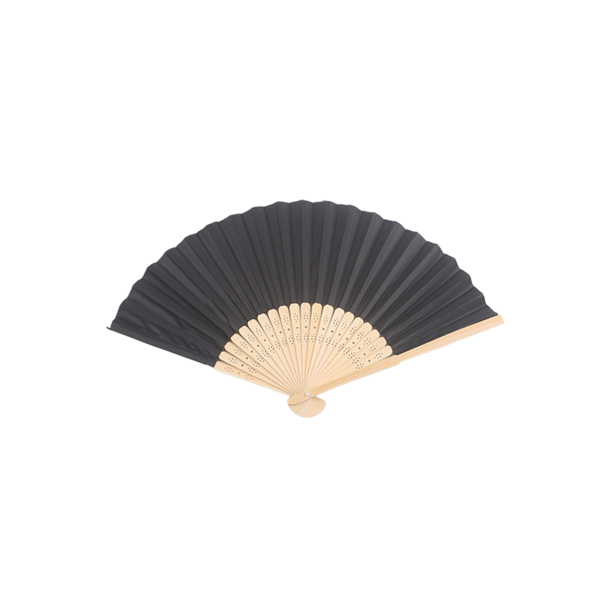 Bamboo Made Polyester Fabric Folding Fan 6