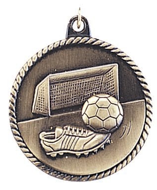 Soccer High Relief Medal 2