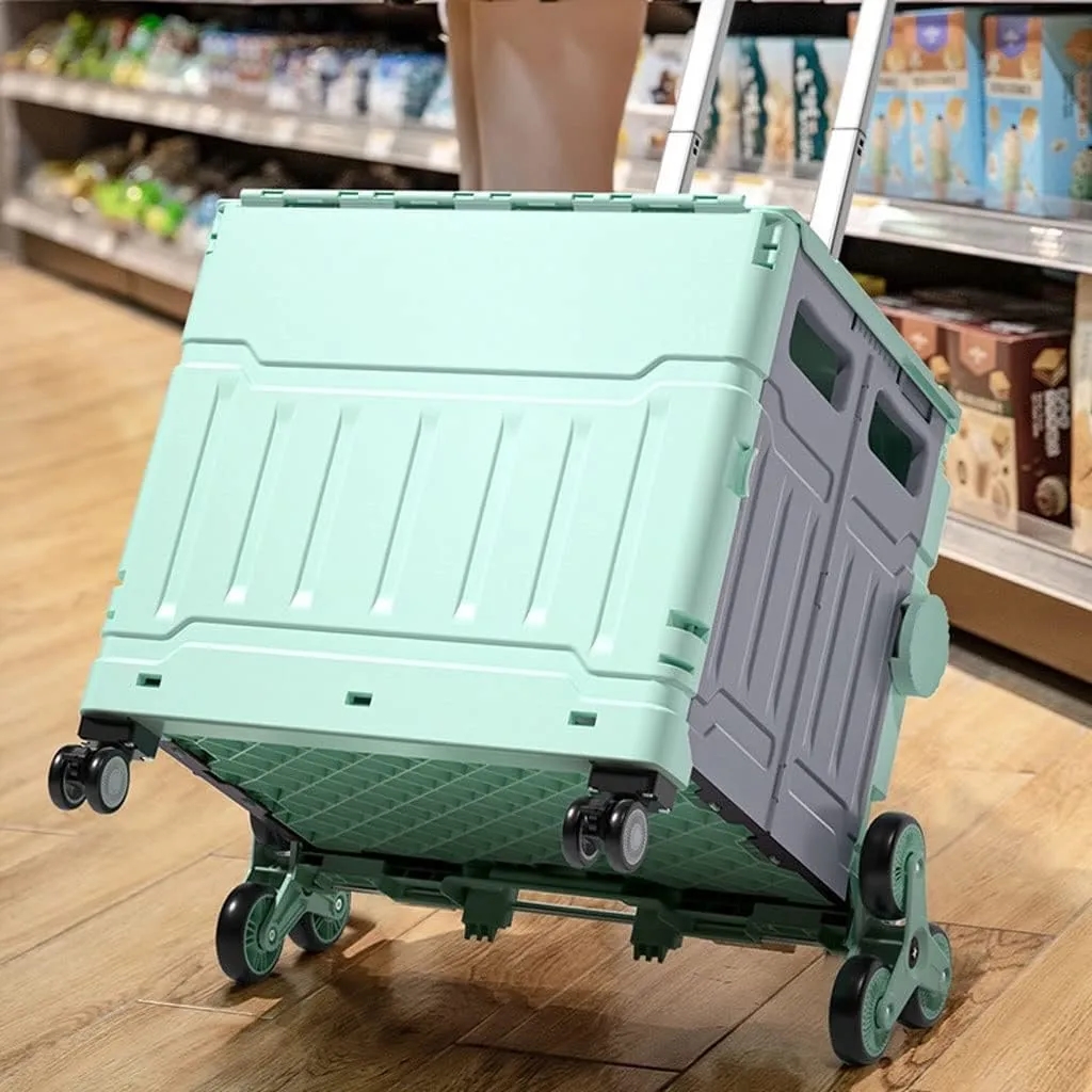 Folding Quik HandCart/Collapsible Rolling Crate 7