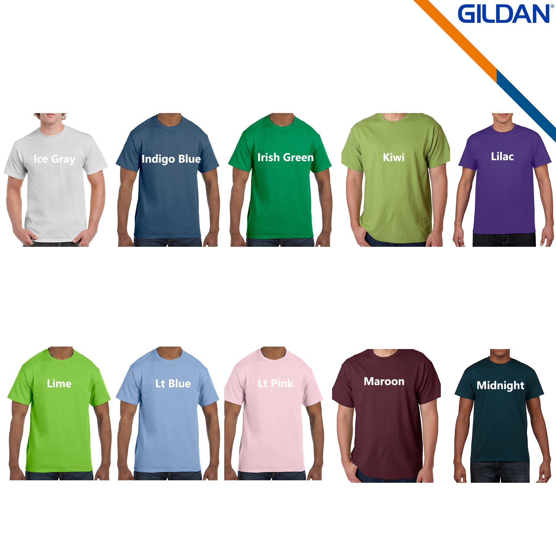 Gildan® 5.3 oz 100% Cotton Preshrunk T-shirts 4