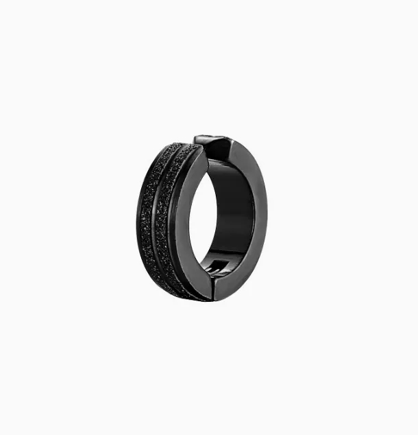 Alloy polished engraved open ring ear clip jewelry 8