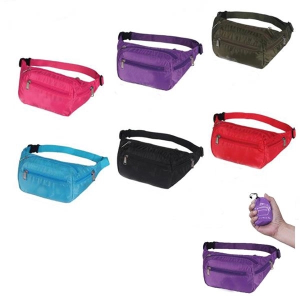 Nylon Portable Fanny Pack With Pouch 4