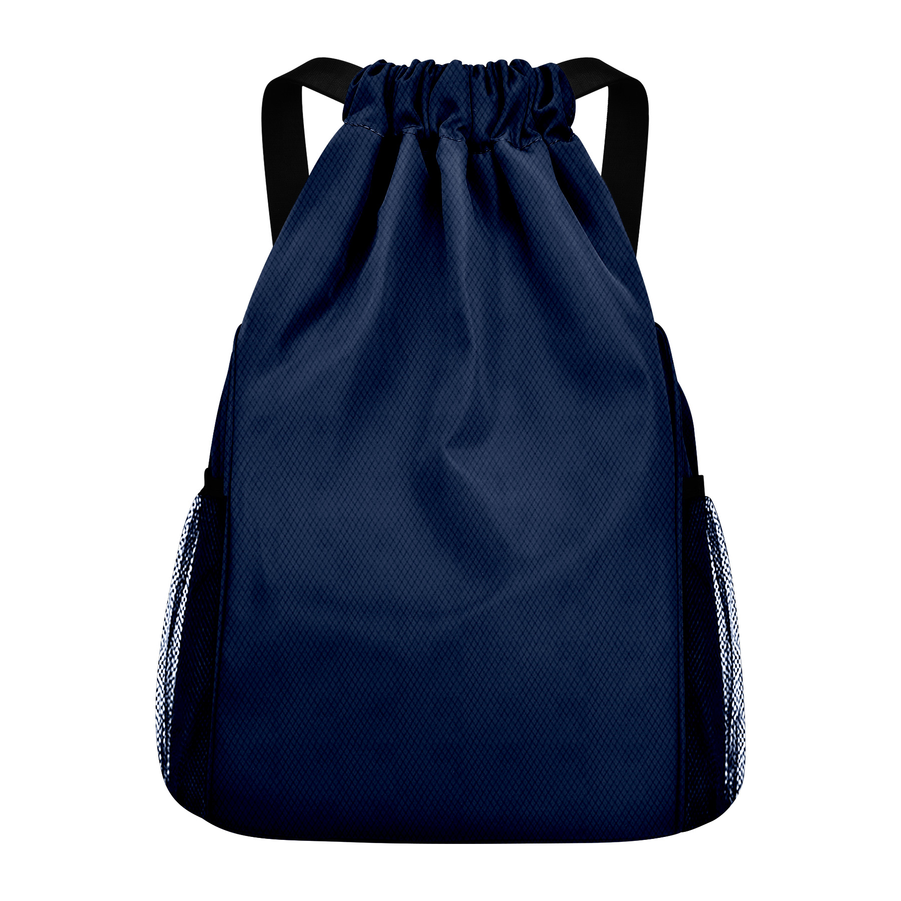 Drawstring Waterproof Backpack With Bunched Pockets & Wide Shoulder Straps 11