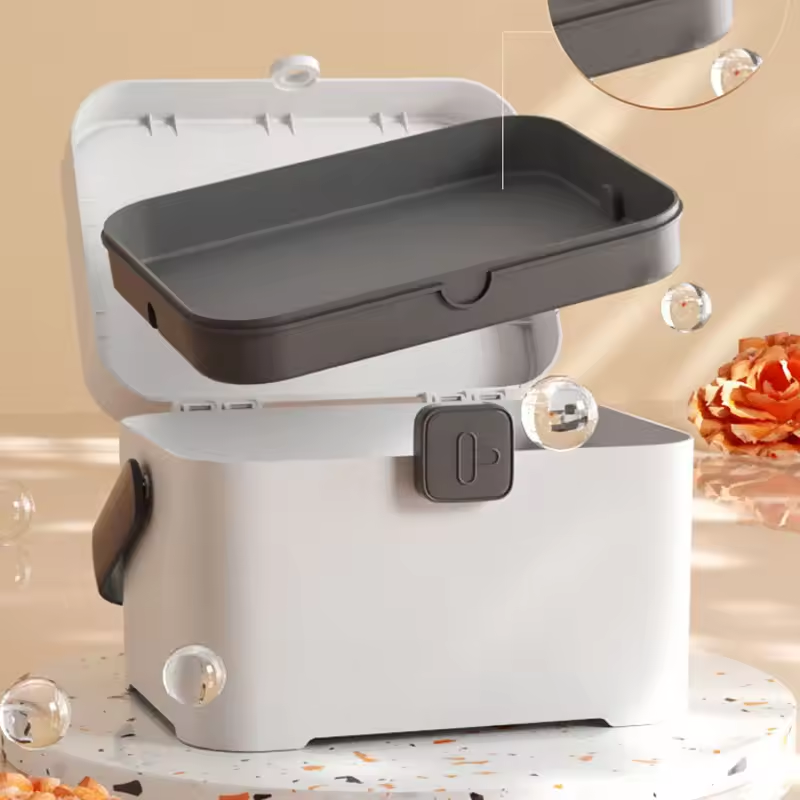 Two Layers Storage Box with Handle 3