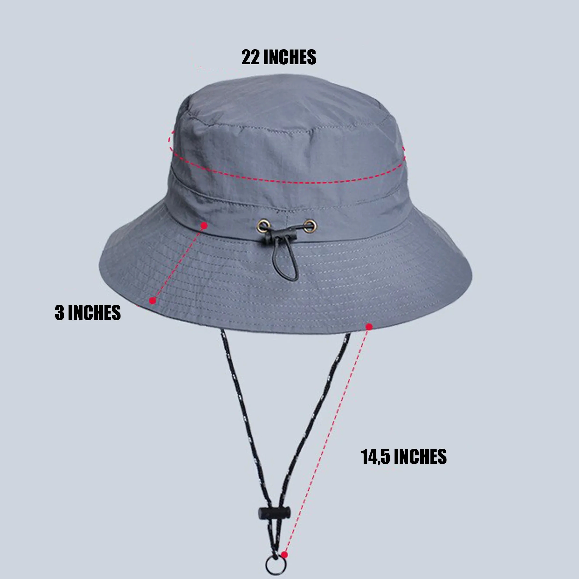 Quick Dry Foldable Bucket Fishing Hat 6