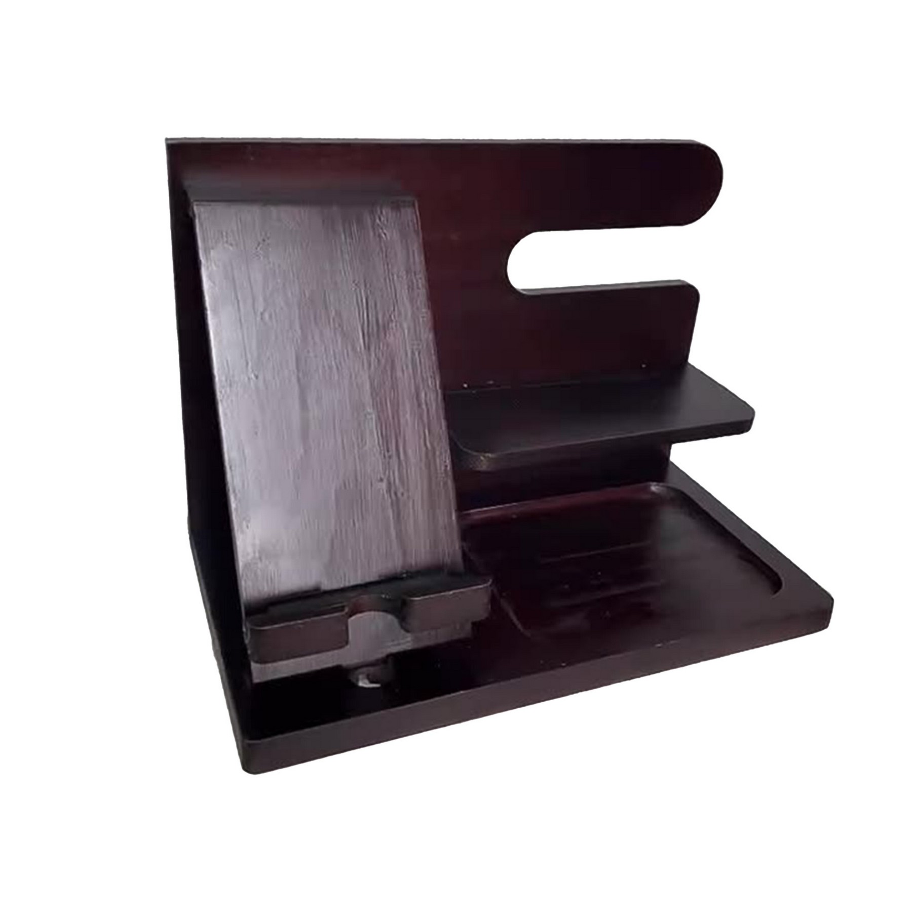 Detachable and Assembled Wooden Phone Stand and Storage Rack 5