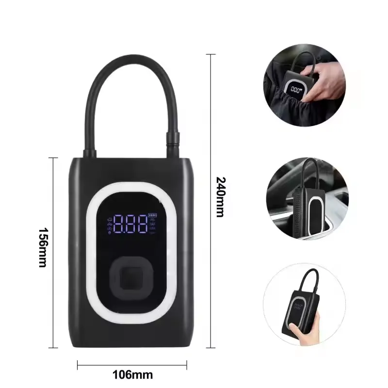 Digital Display Electric Air Compressor & Car Jump Starter 6