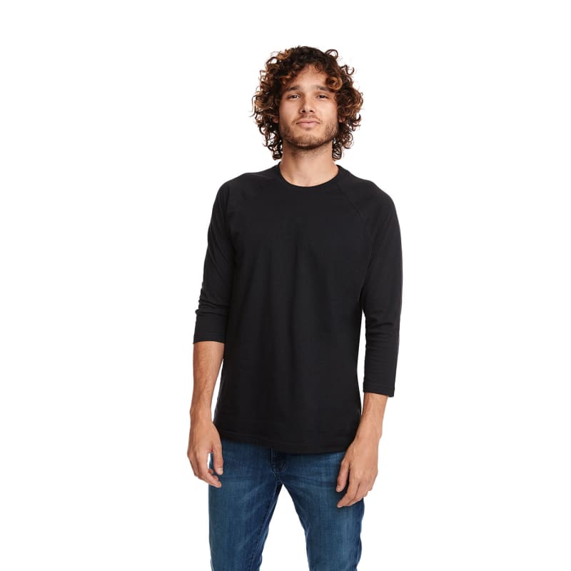 Next Level Apparel Unisex CVC 3/4 Sleeve Raglan Baseball T-Shirt 2
