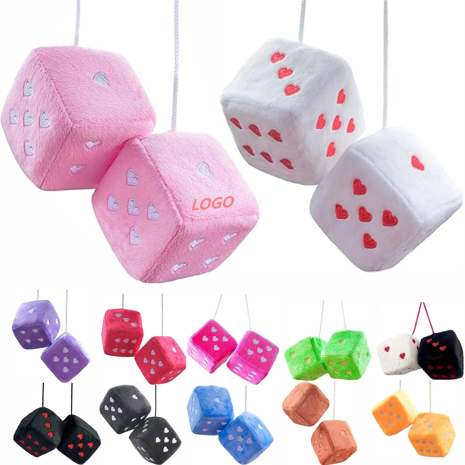 Fuzzy Dice Car Accessories 11