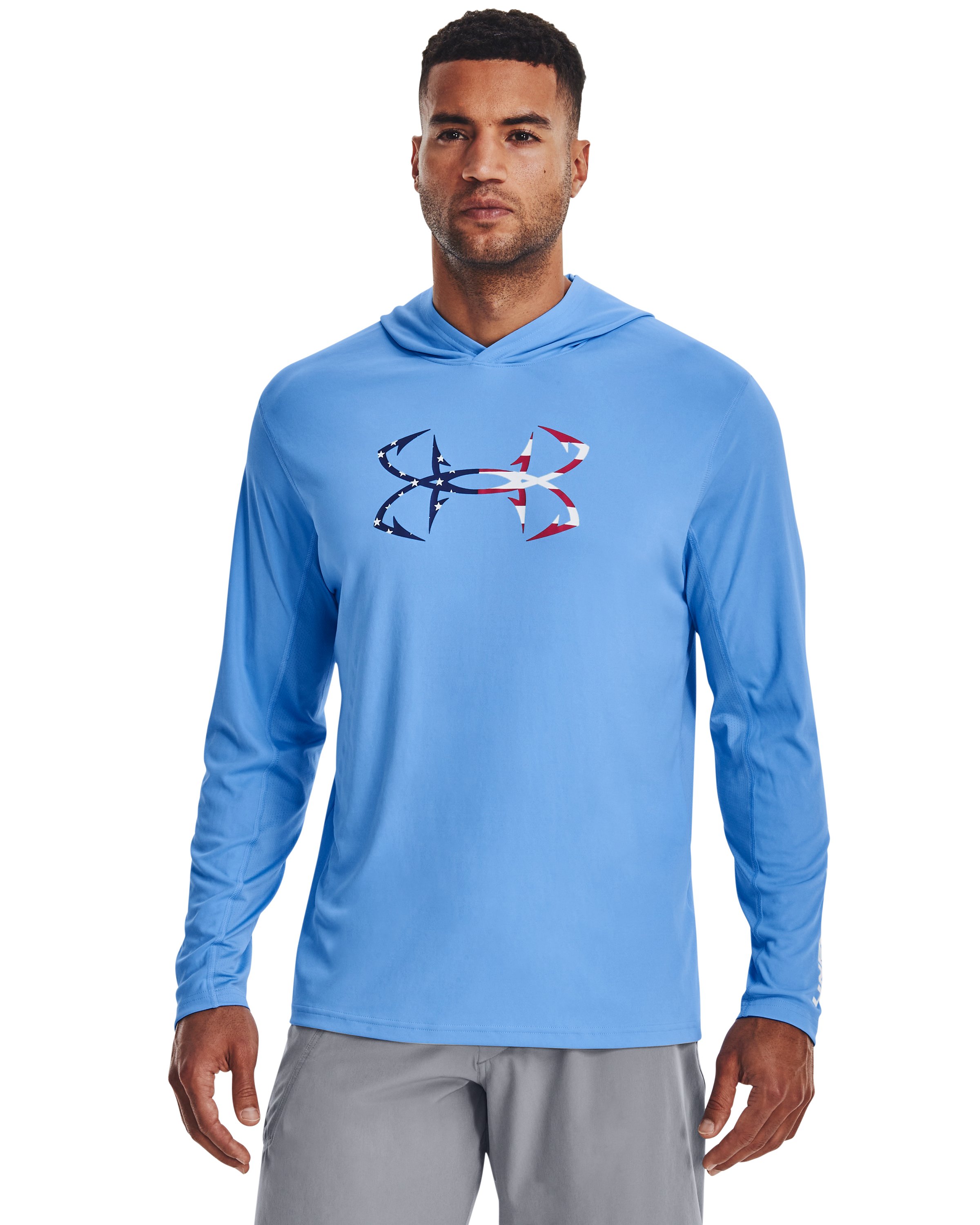 Men's UA Iso-Chill Freedom Hook Hoodie, custom hoodie or sweatshirt with logo imprint 3