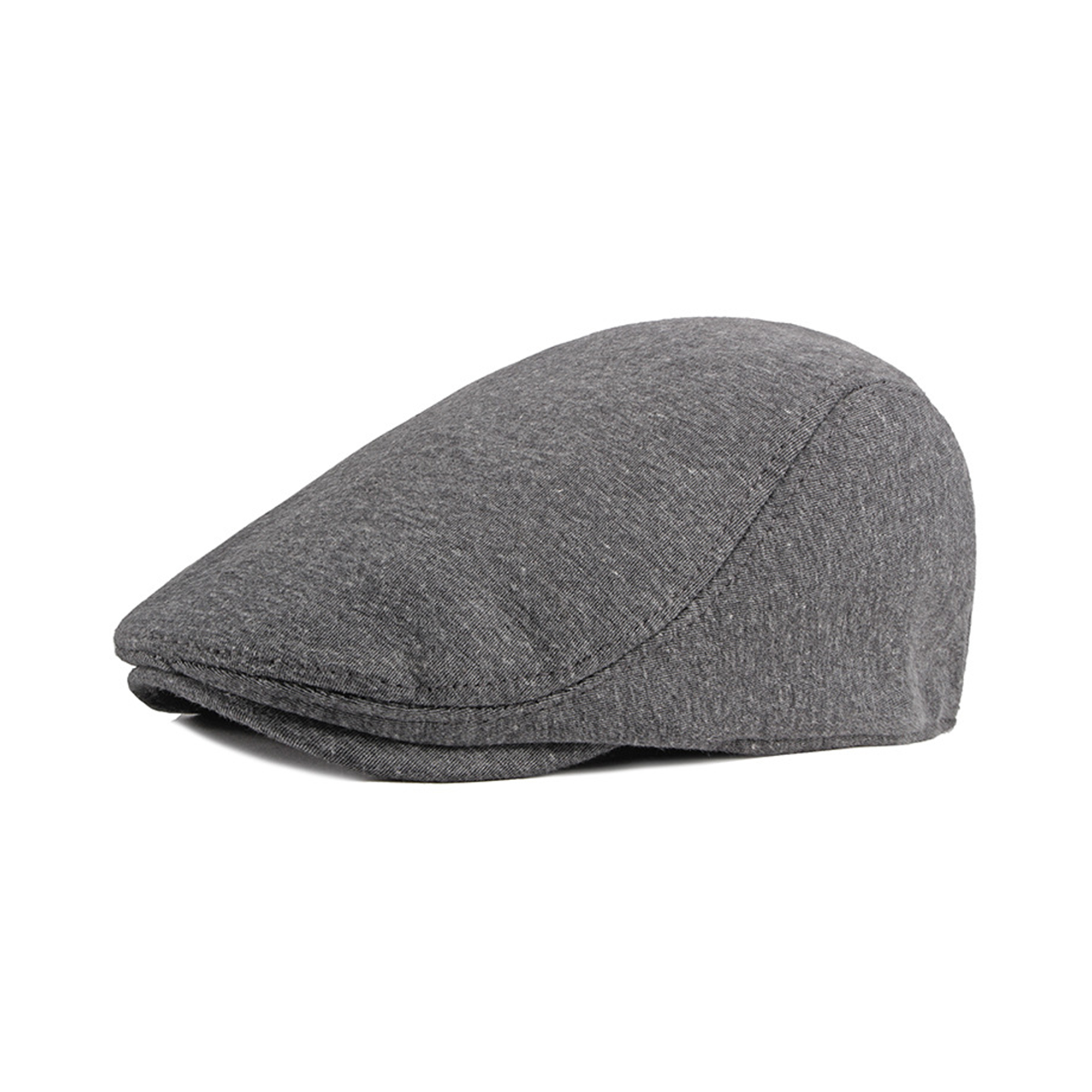 Polyester Cotton Newsboy Flat Cap With Elastic Fit 10.24" Length X 4.33" Width 8