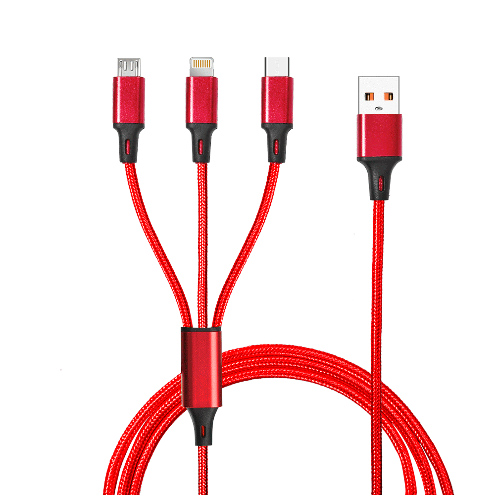 Taft Avenue 3 in 1 Nylon Braided Charging Cable 11