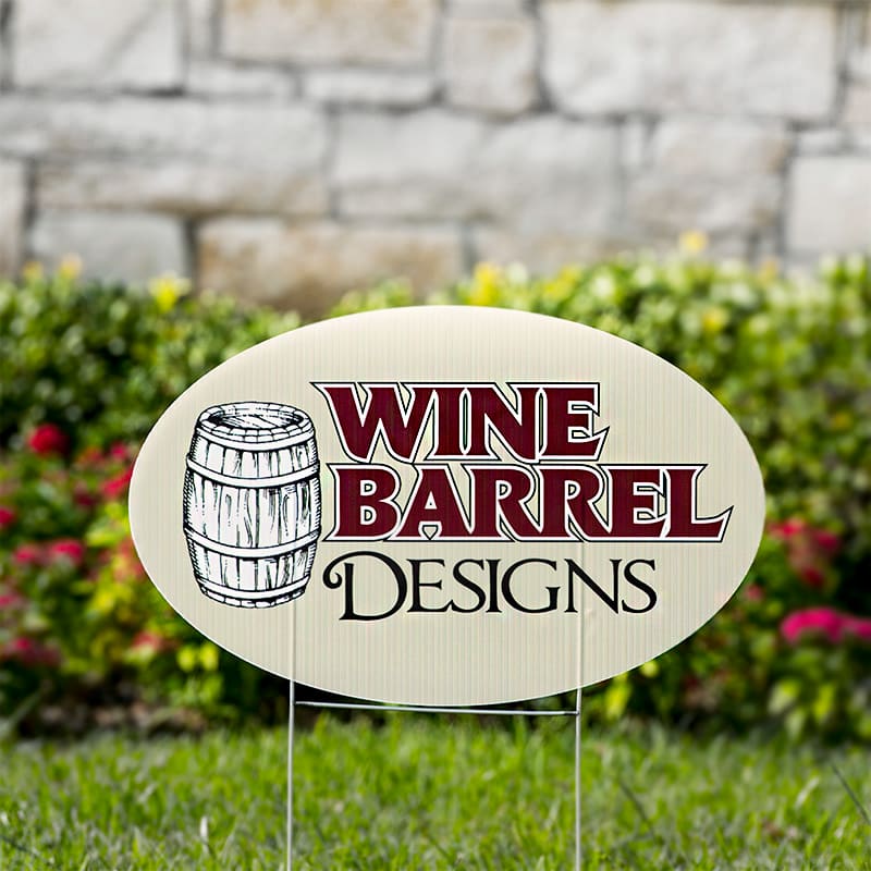 Oval Yard Signs 2