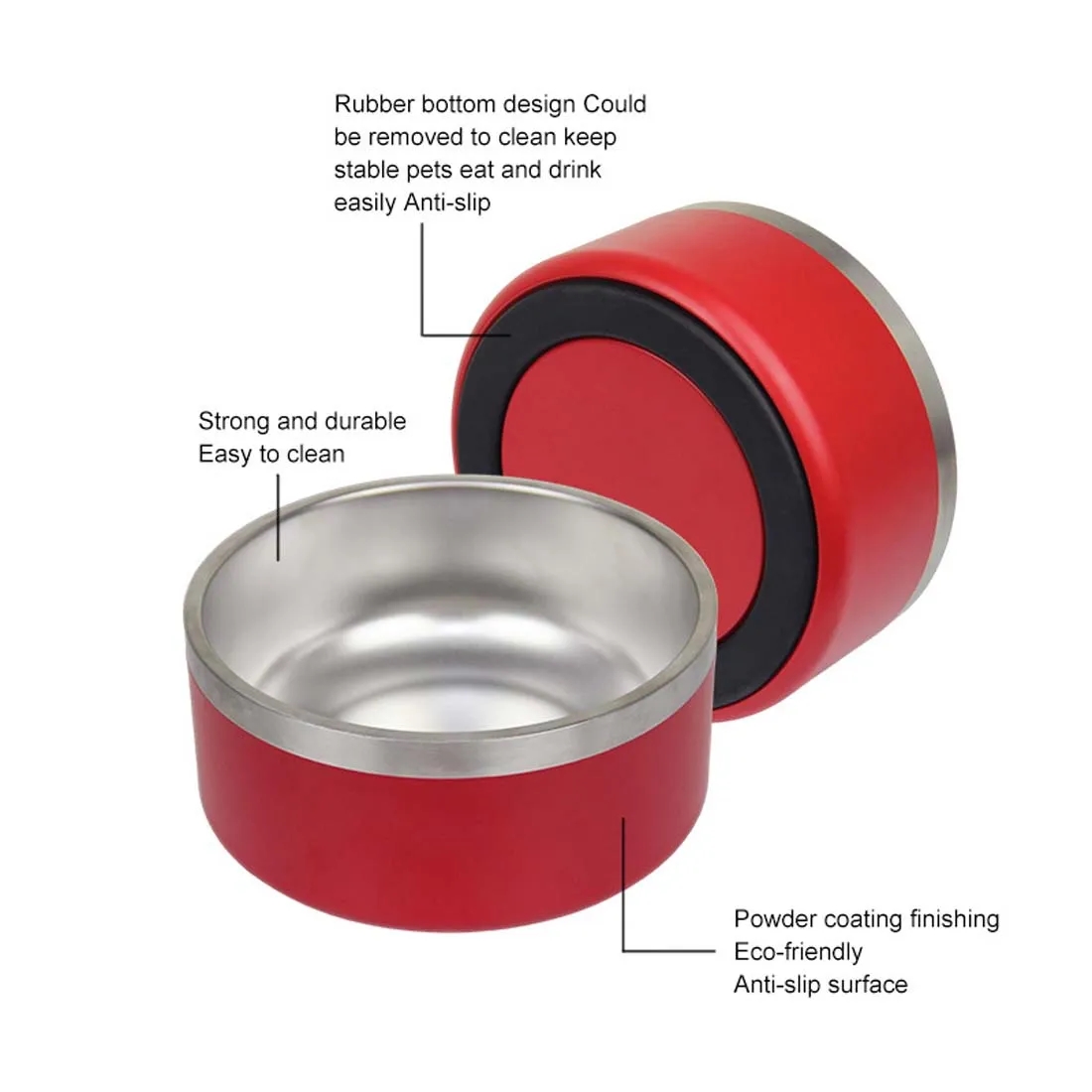 Insulated Stainless Steel Dog Bowl 5