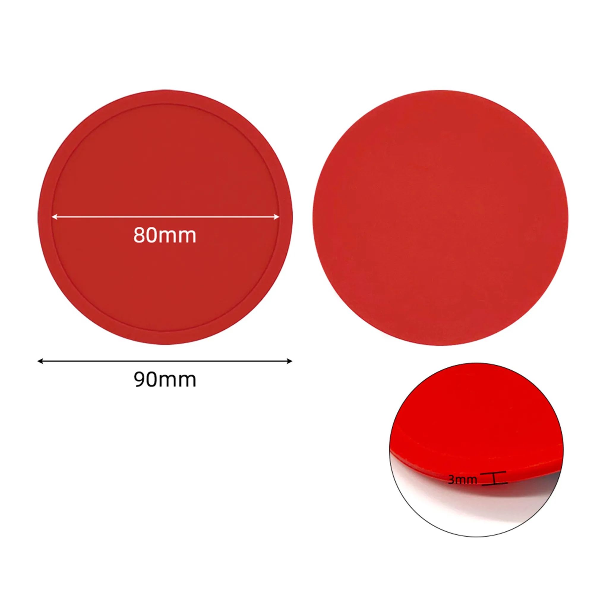 Round Silicone Coasters 3