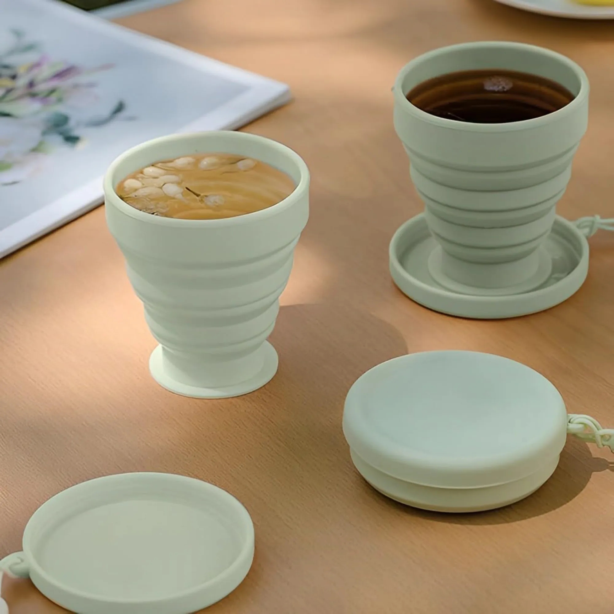 Mini Silicone Foldable Travel Cup 4