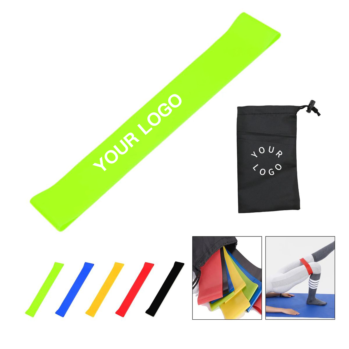 TPE Yoga Band Elastic Exercise Set 4